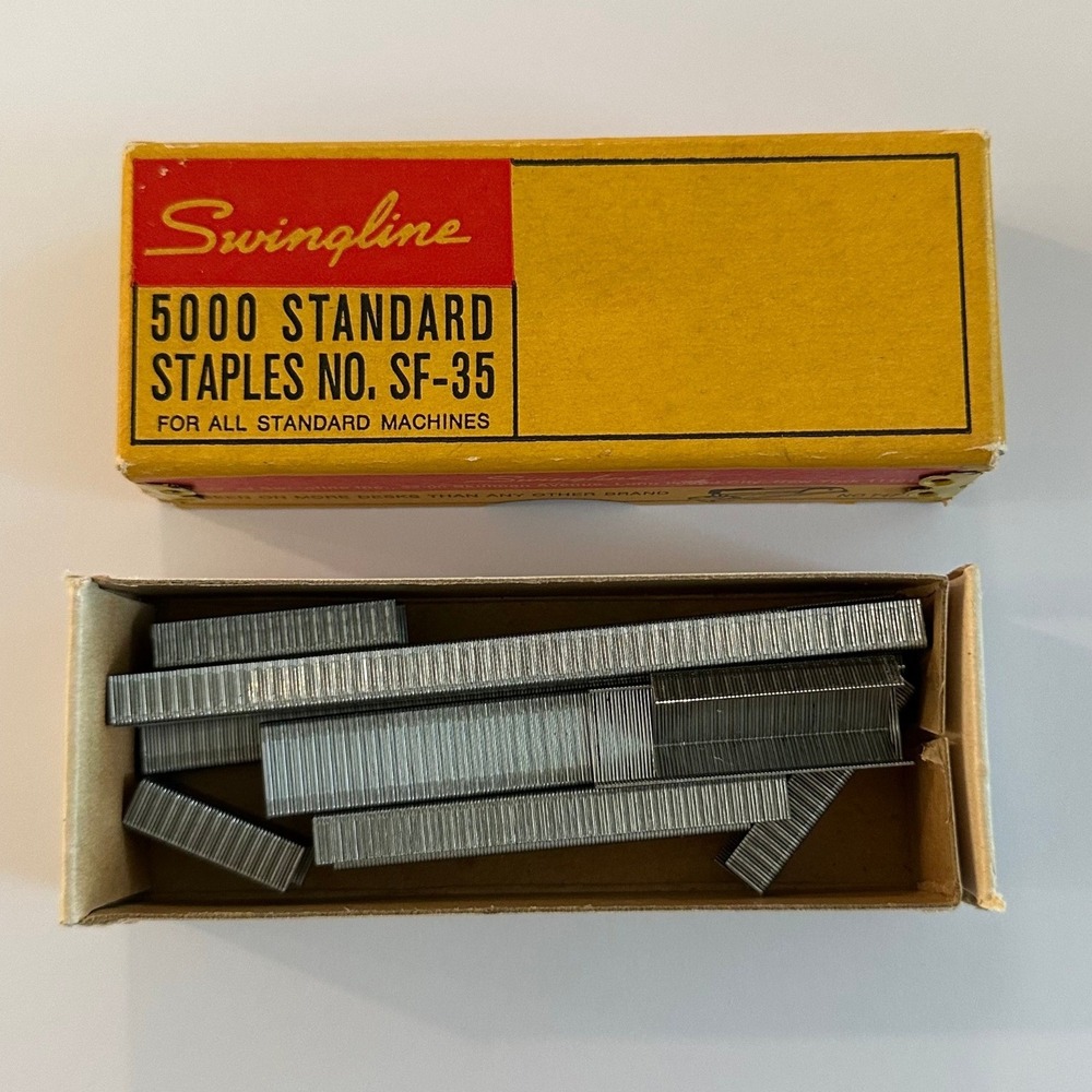 Vintage Swingline 5000 Standard Staples No. SF-35 Made in USA Office Supplies